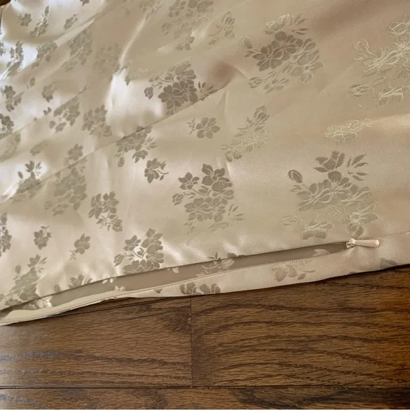 Vintage Traditional Formal Fitted Evening Wear Gold Cheongsam - Picture 10 of 12